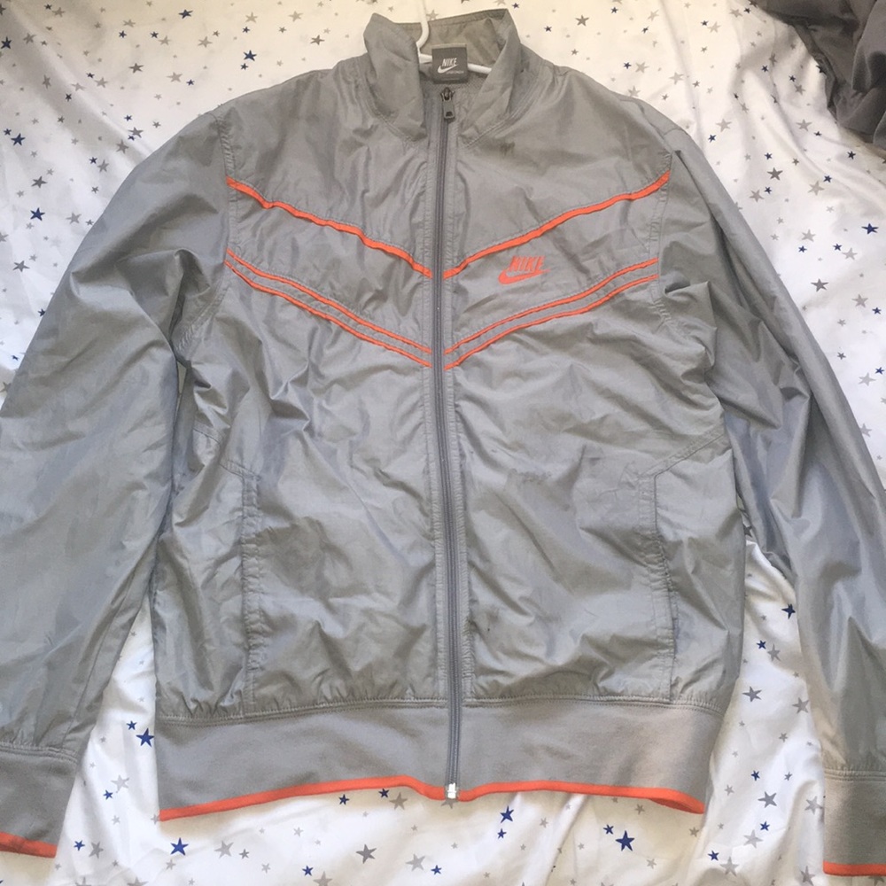 Gray Nike Track Jacket